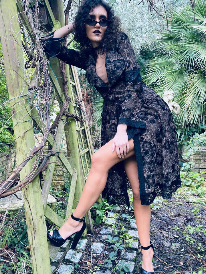 Caramel + Dark Chocolate Lace Plush Coat - One Wear Freedom 