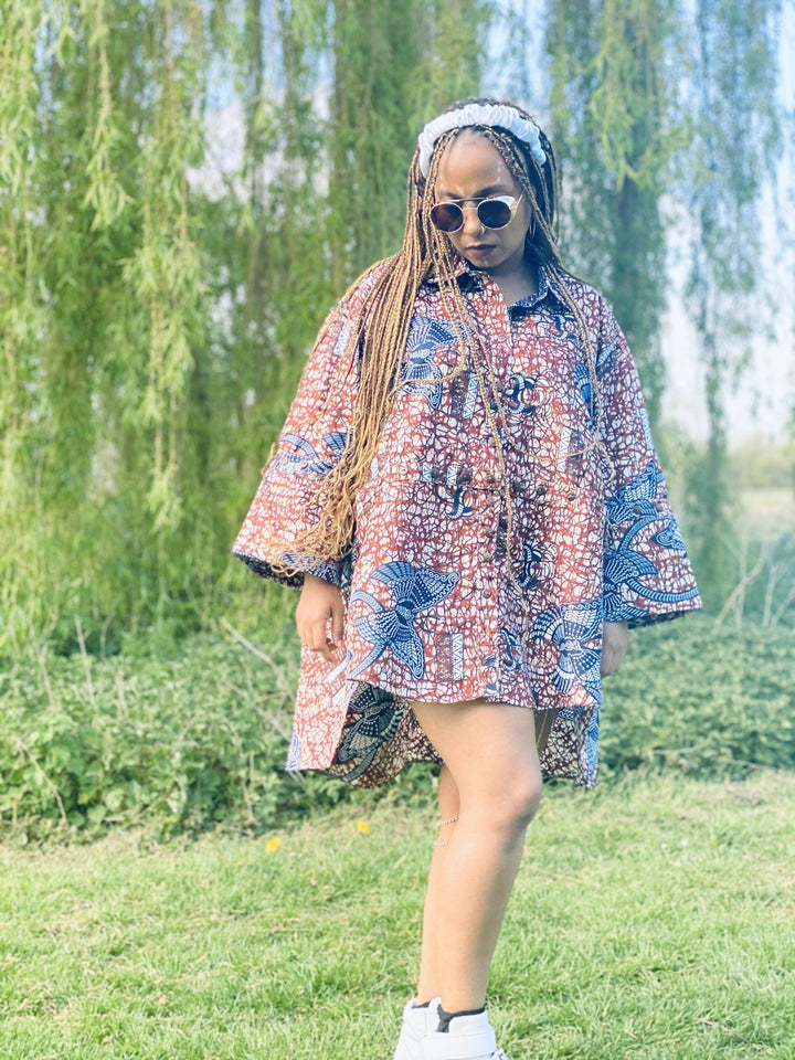 Chestnut Veikau Multi-Purpose Oversized Shirt Combo - One Wear Freedom 