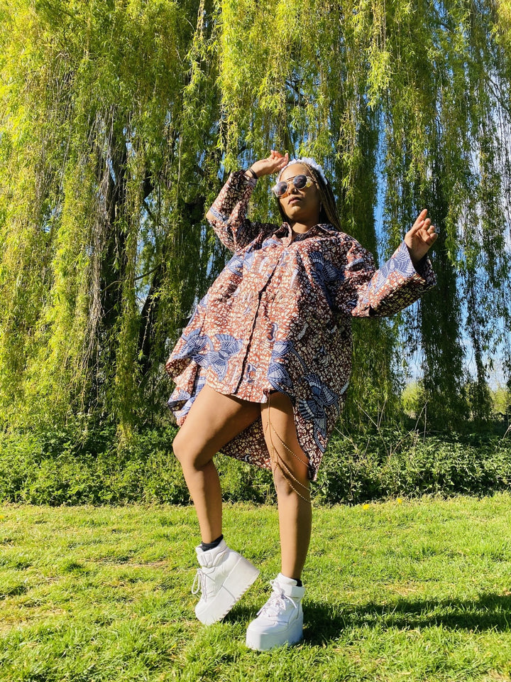 Chestnut Veikau Multi-Purpose Oversized Shirt Combo - One Wear Freedom 