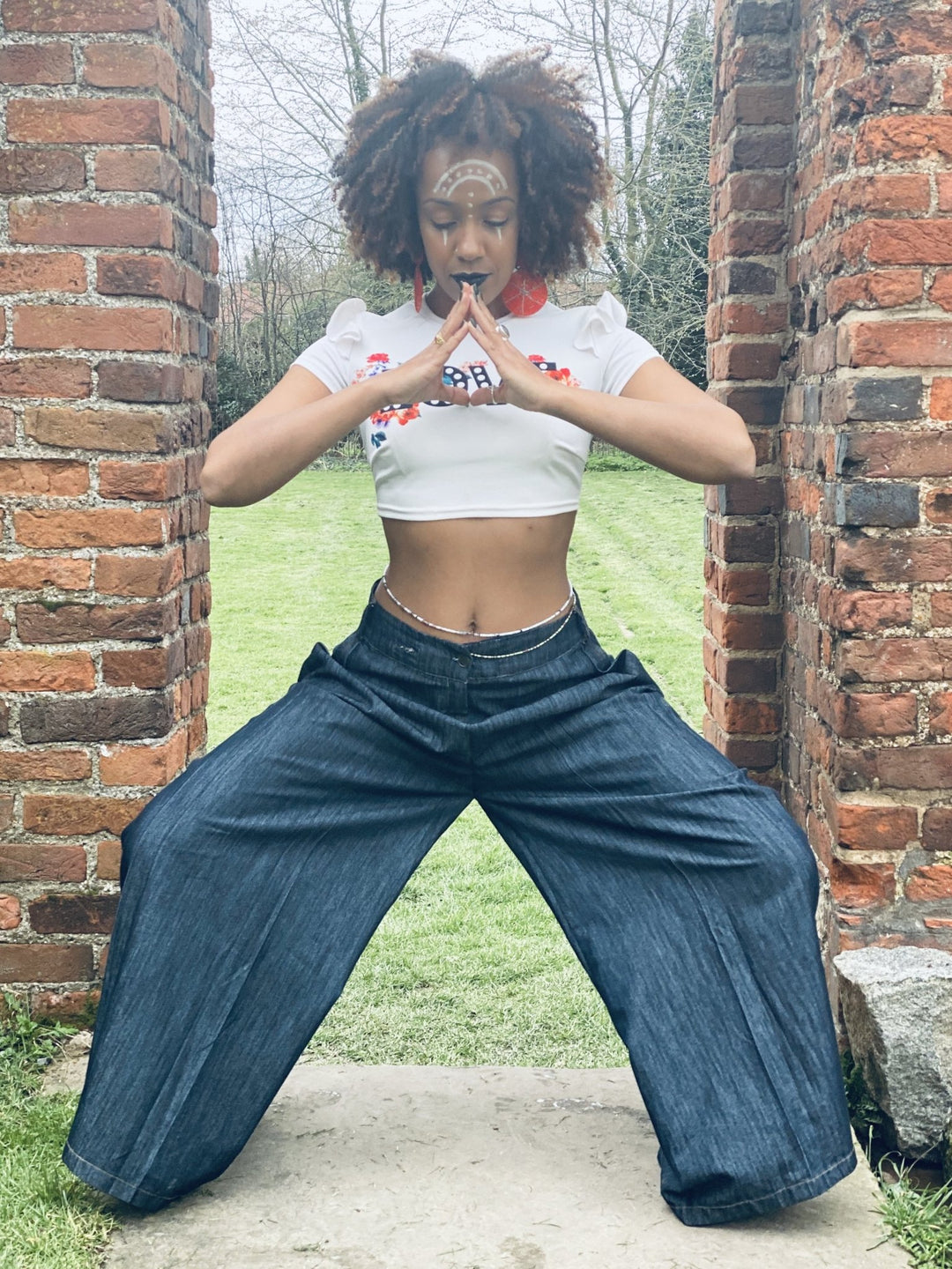 Cool Baby Super Flare Jeans - One Wear Freedom - Front Wide Leg
