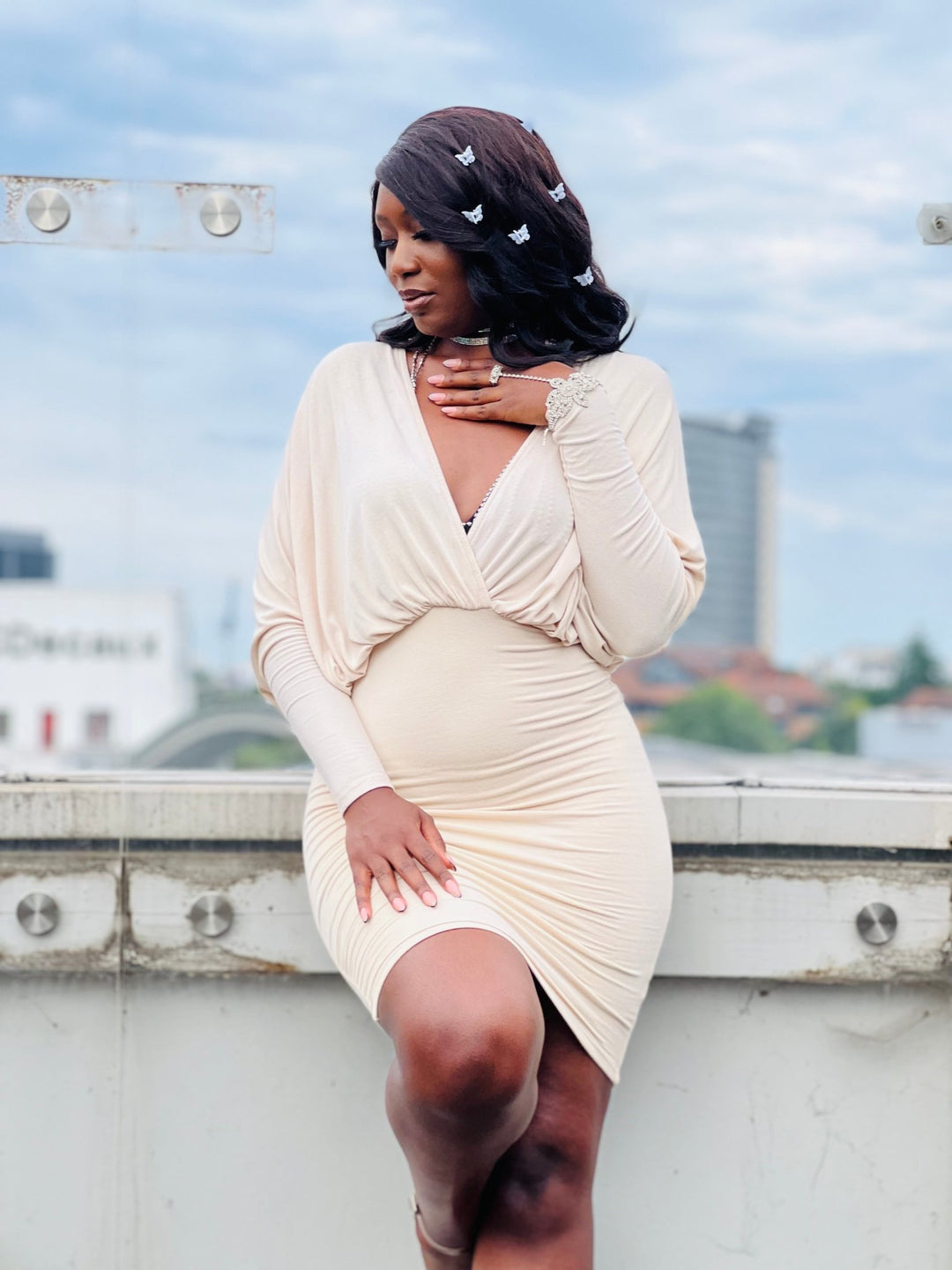 Creamy Dreamy Bat Dress - One Wear Freedom 
