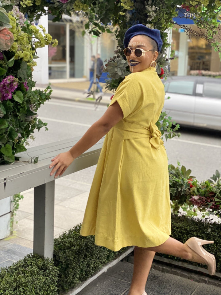 Daffodil Flax Dress - One Wear Freedom - Side