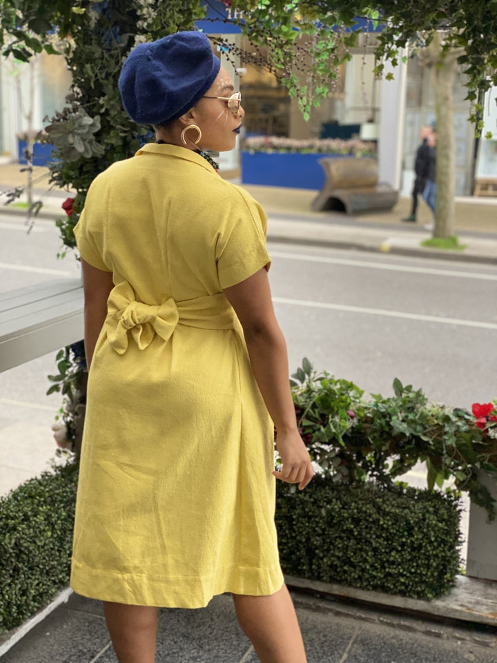 Daffodil Flax Dress - One Wear Freedom - Back