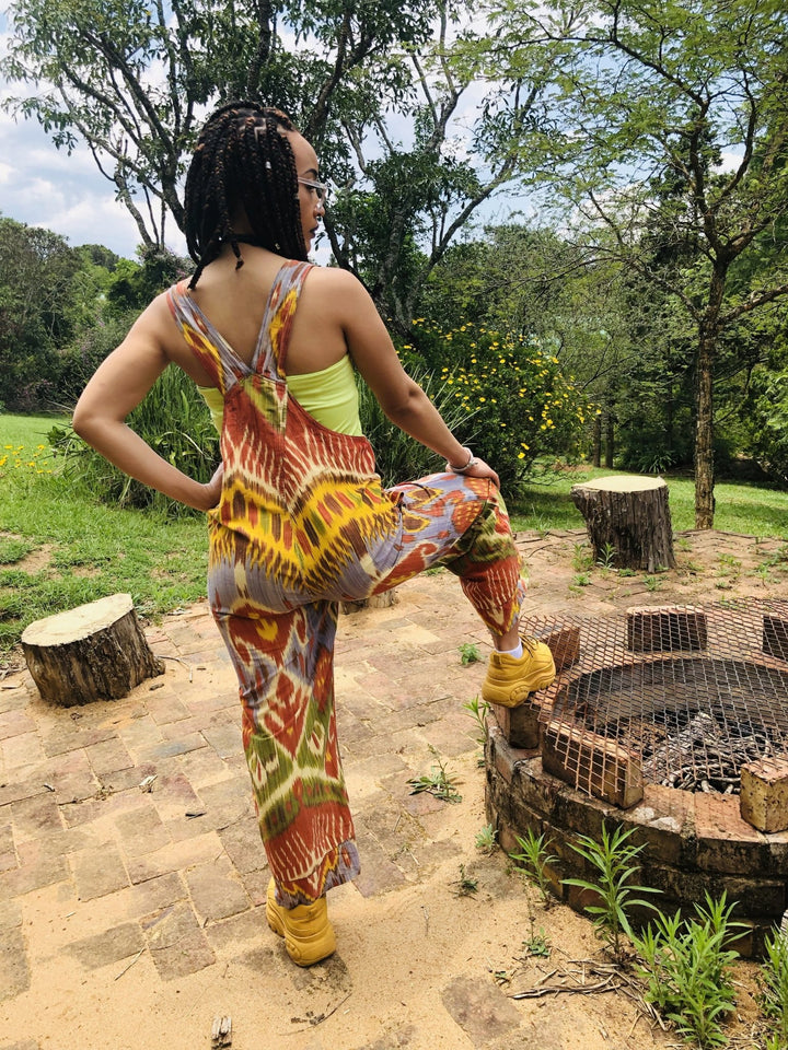 Earth, Wind + Fire Flax Dungaree - One Wear Freedom - Back
