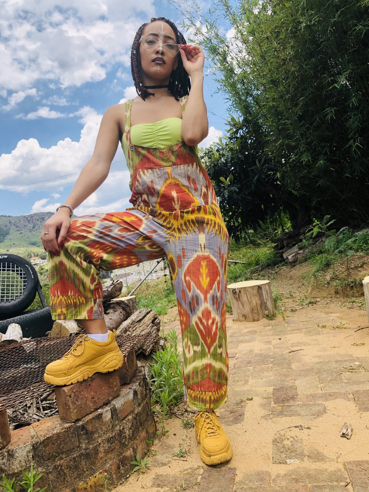 Earth, Wind + Fire Flax Dungaree - One Wear Freedom - Front Clear Glasses
