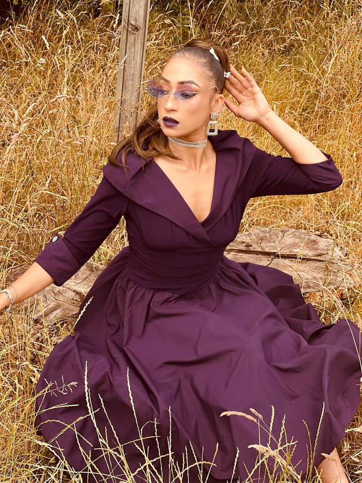 Eminence + Crystal Off-Shoulder Dress - One Wear Freedom 