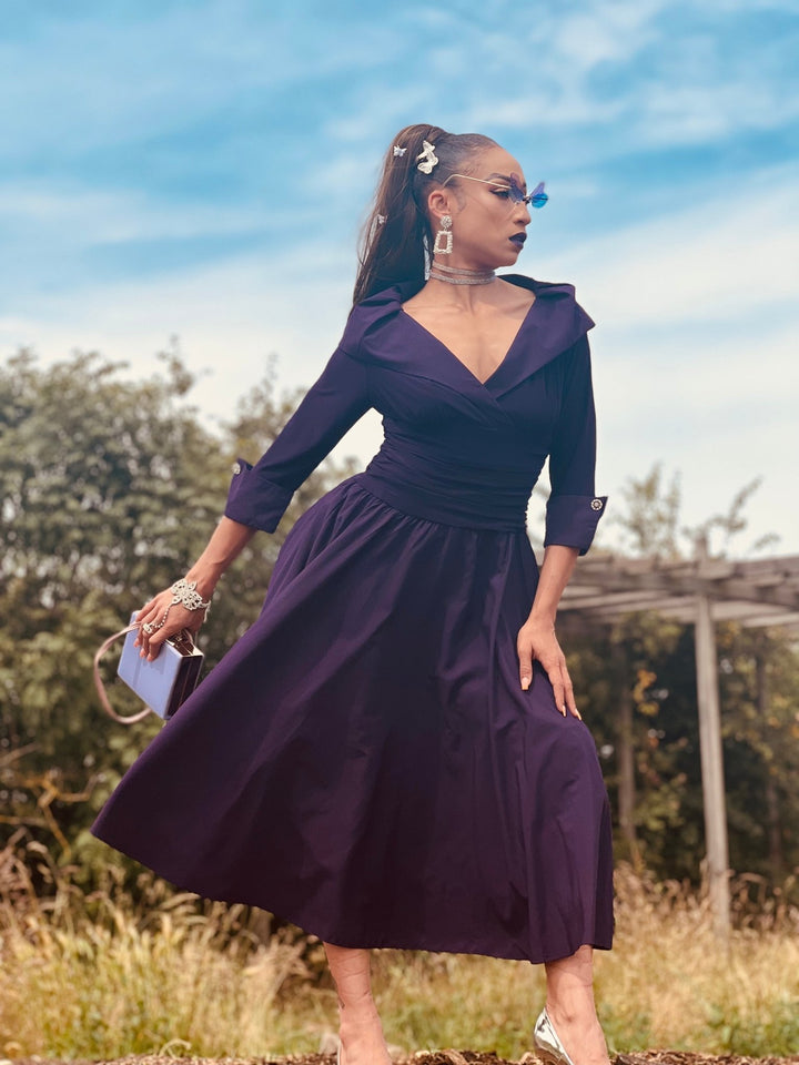 Eminence + Crystal Off-Shoulder Dress - One Wear Freedom 