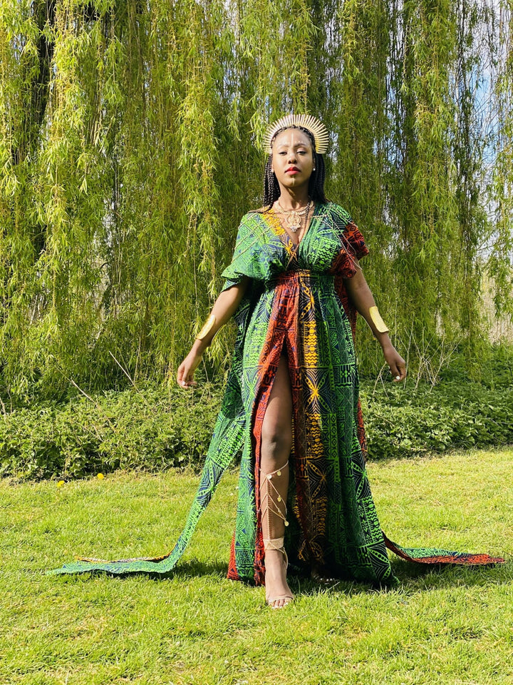 Faded Fiji Multi-Wrap Maxi Dress - One Wear Freedom 