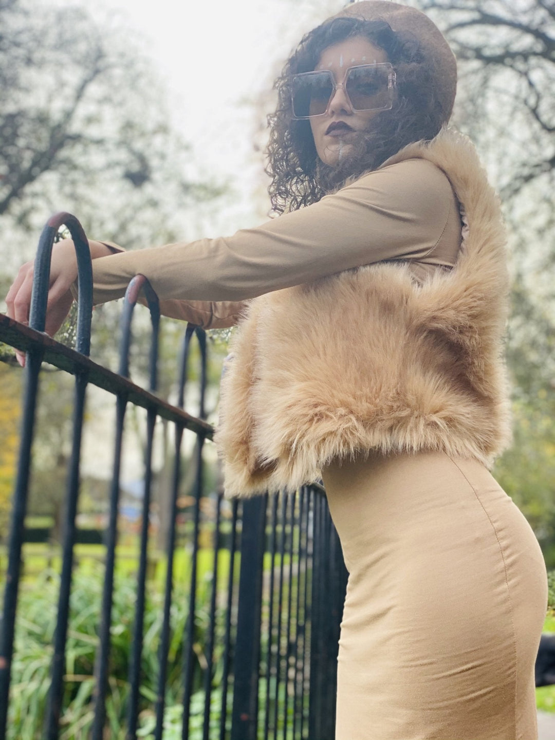Fluffy Caramel Mini Waist Coat - One Wear Freedom 