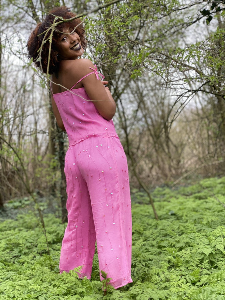 Freesia Sequins Crop Top + Trouser Co-ord - One Wear Freedom 