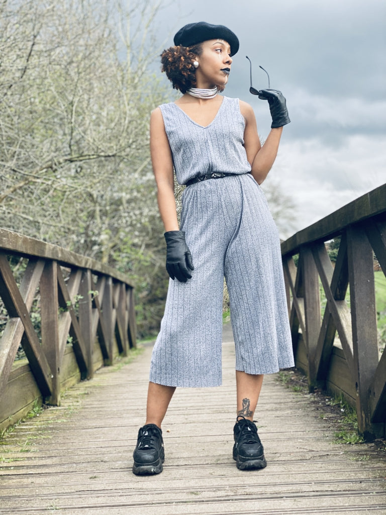 Grey Heather Jumpsuit - One Wear Freedom - Front