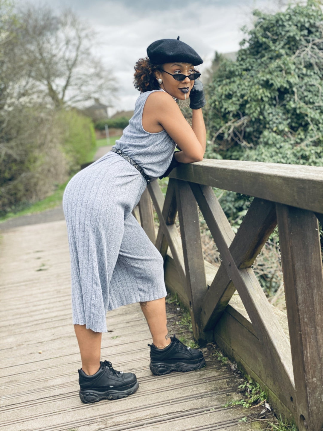 Grey Heather Jumpsuit - One Wear Freedom - Side 2