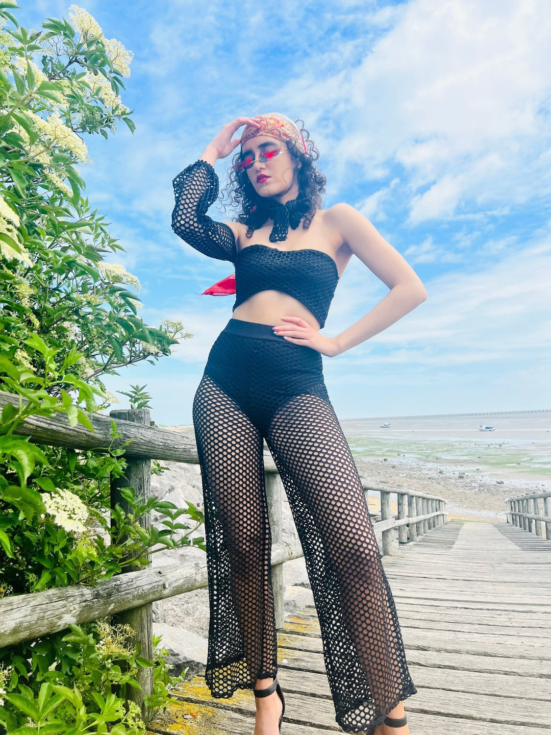 Groovy Black Crochet Co-ord - One Wear Freedom 