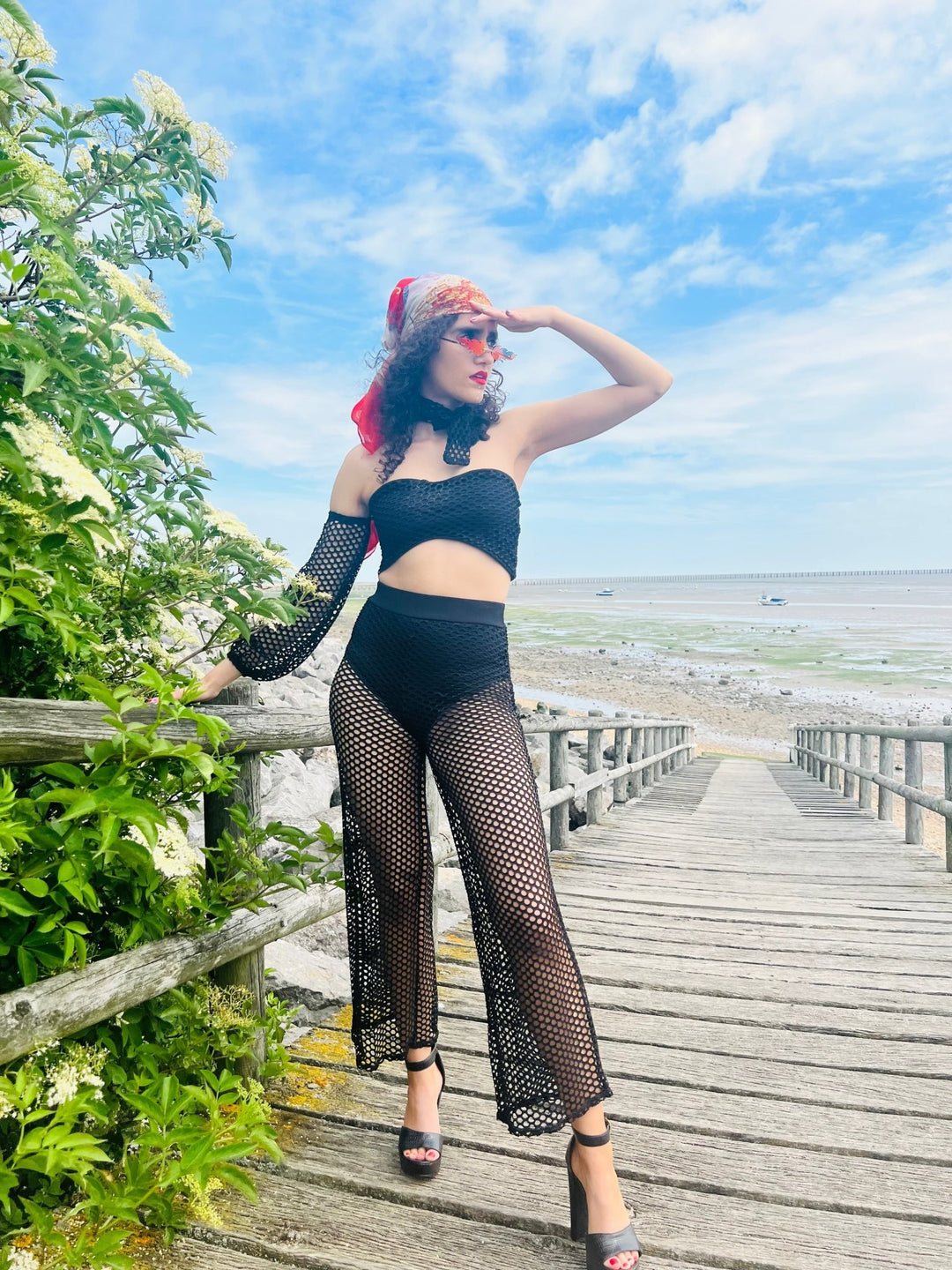 Groovy Black Crochet Co-ord - One Wear Freedom 
