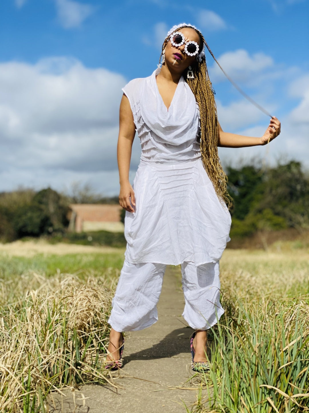Imperial Cowlneck Blouse + Trouser Co-ord - One Wear Freedom 