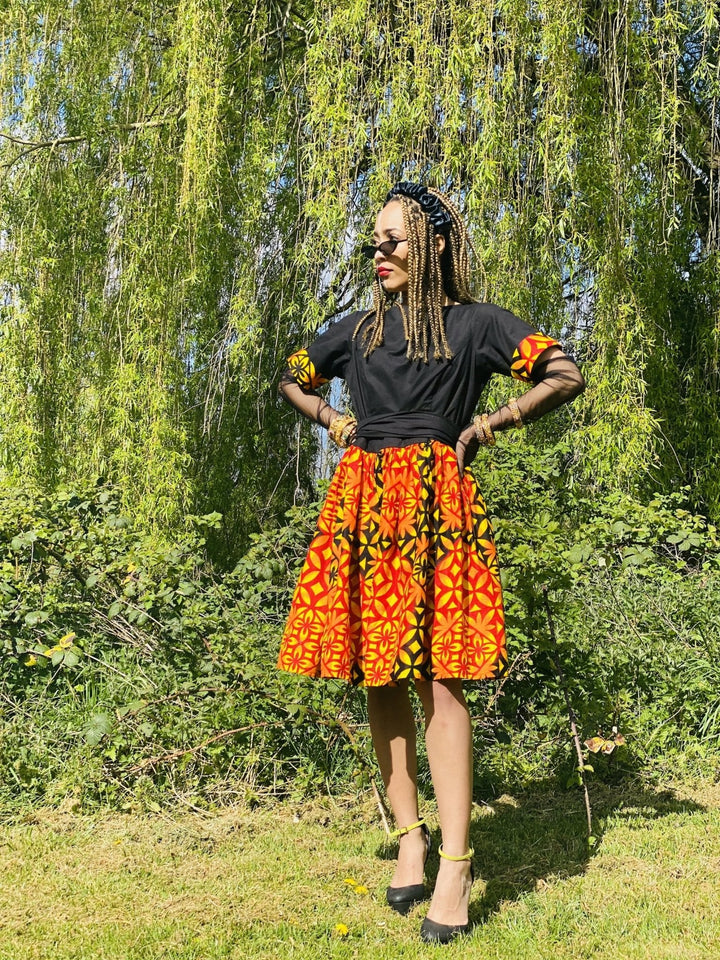 Island Coal + Fires Mini Dress - One Wear Freedom 