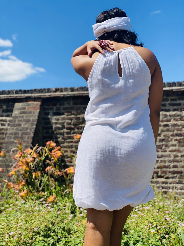 Jasmine Flax Shift Dress - One Wear Freedom - Back