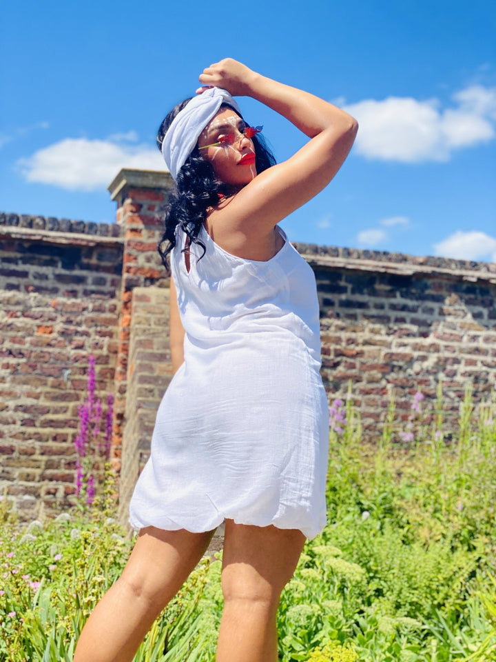 Jasmine Flax Shift Dress - One Wear Freedom - Back/Side