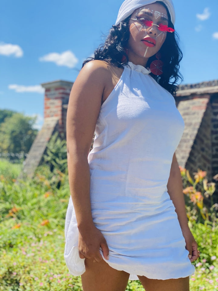 Jasmine Flax Shift Dress - One Wear Freedom - Front Close