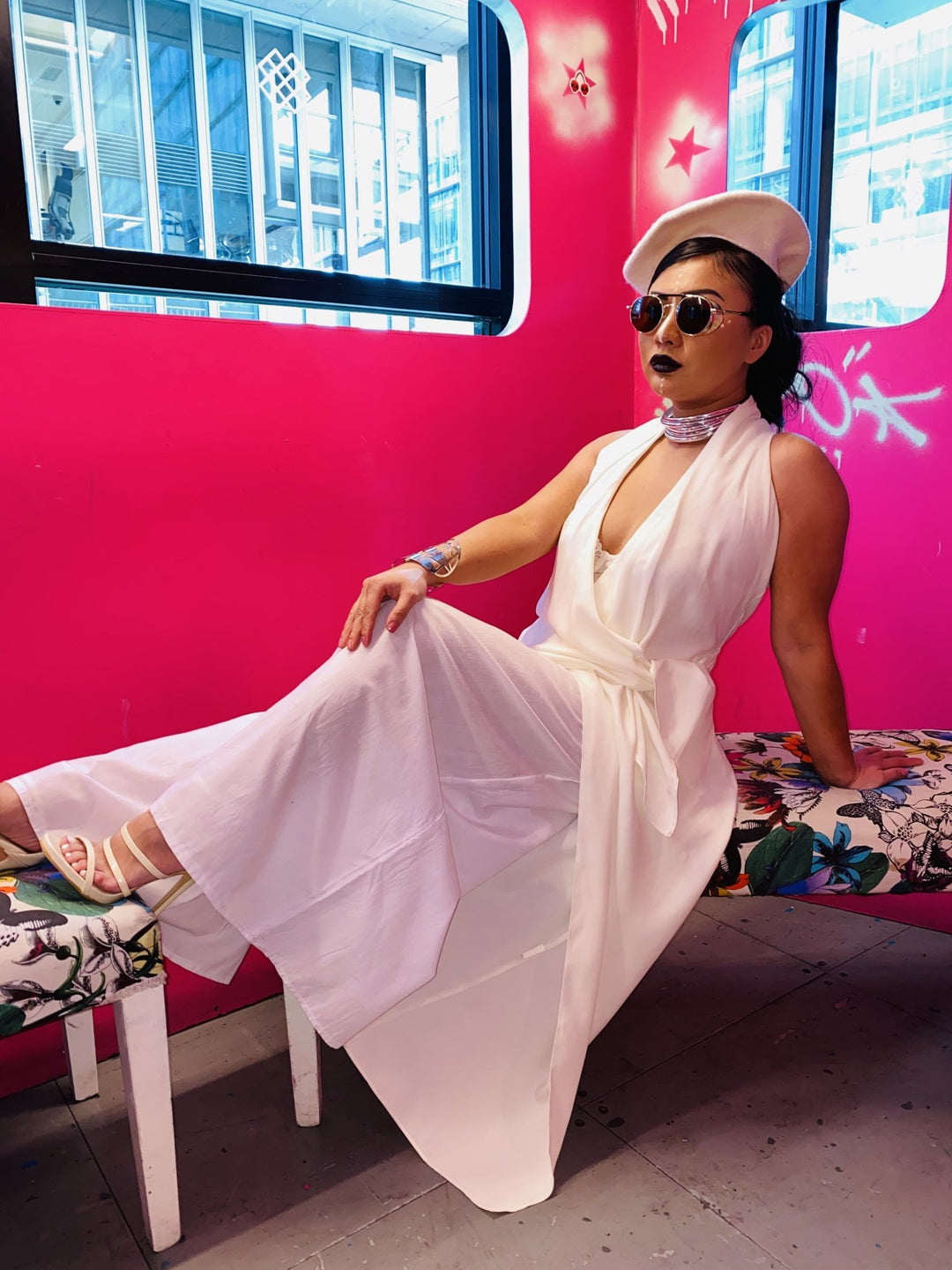 Jasmine Maxi Waist Coat + Tie - One Wear Freedom - Side Main