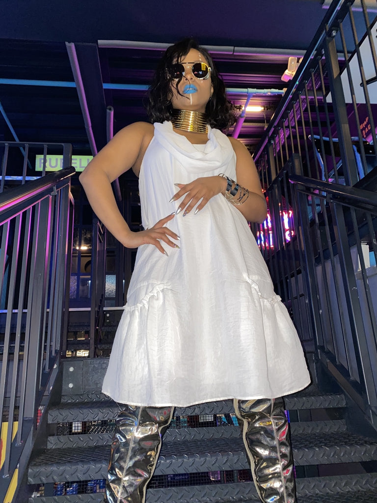 Jasmine Silky Cowneck Dress - One Wear Freedom - Front 2