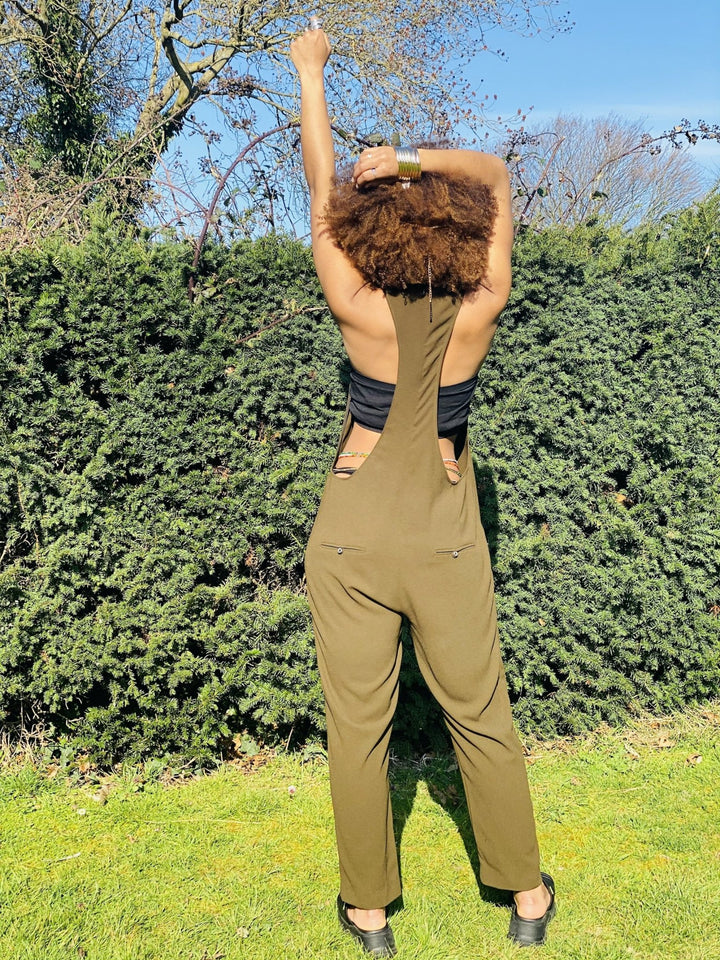 Khaki Sideshow Jumpsuit - One Wear Freedom 