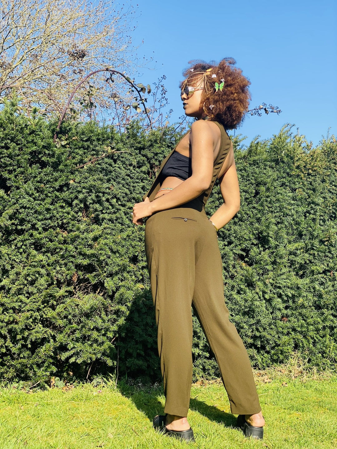 Khaki Sideshow Jumpsuit - One Wear Freedom 