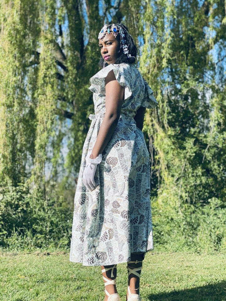 Leafhearted Masi Wrap Dress - One Wear Freedom 