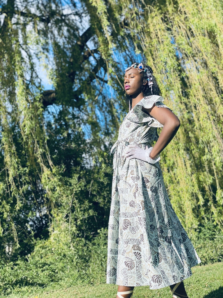 Leafhearted Masi Wrap Dress - One Wear Freedom 