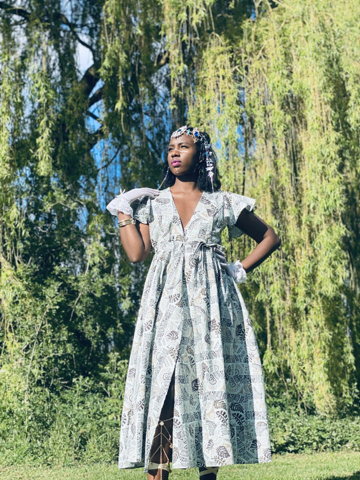 Leafhearted Masi Wrap Dress - One Wear Freedom 