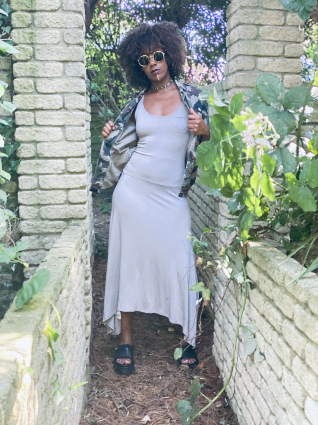 Light Mocha Loca Maxi Dress - One Wear Freedom - Front Main