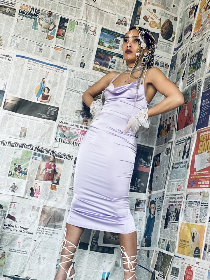 Lilac Backless Satin Slip - One Wear Freedom 