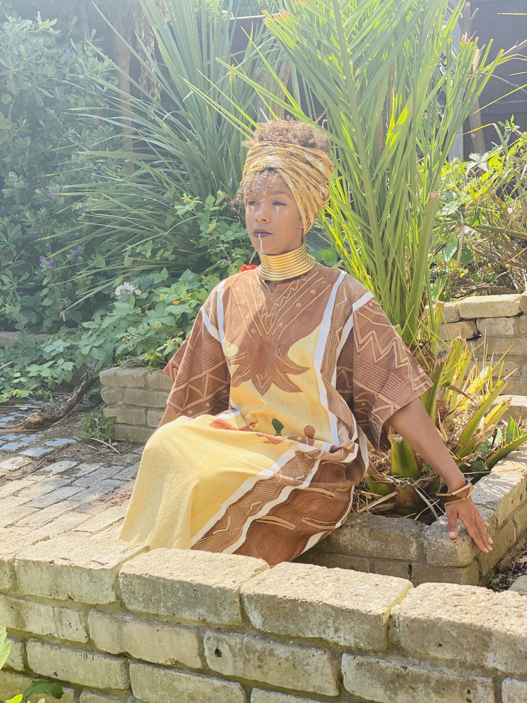 Mama Africa Flax Caftan - One Wear Freedom - Front Main