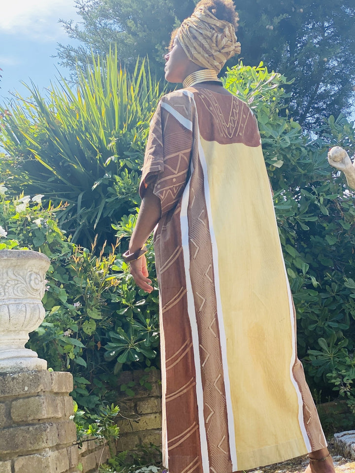 Mama Africa Flax Caftan - One Wear Freedom - Back