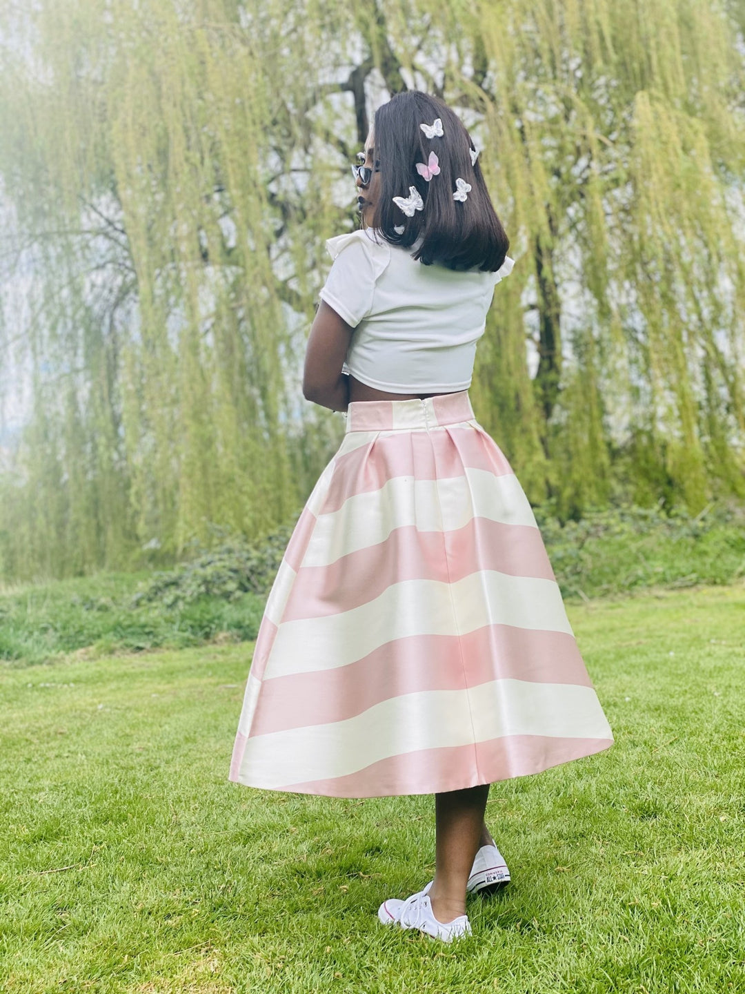 Marshmallow Striped Poofy Skirt - One Wear Freedom 