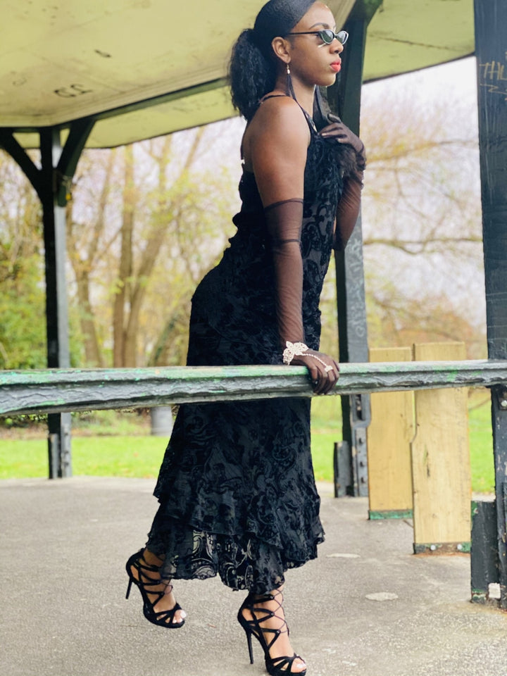 Midnight Crushed Damask Co-ord - One Wear Freedom 