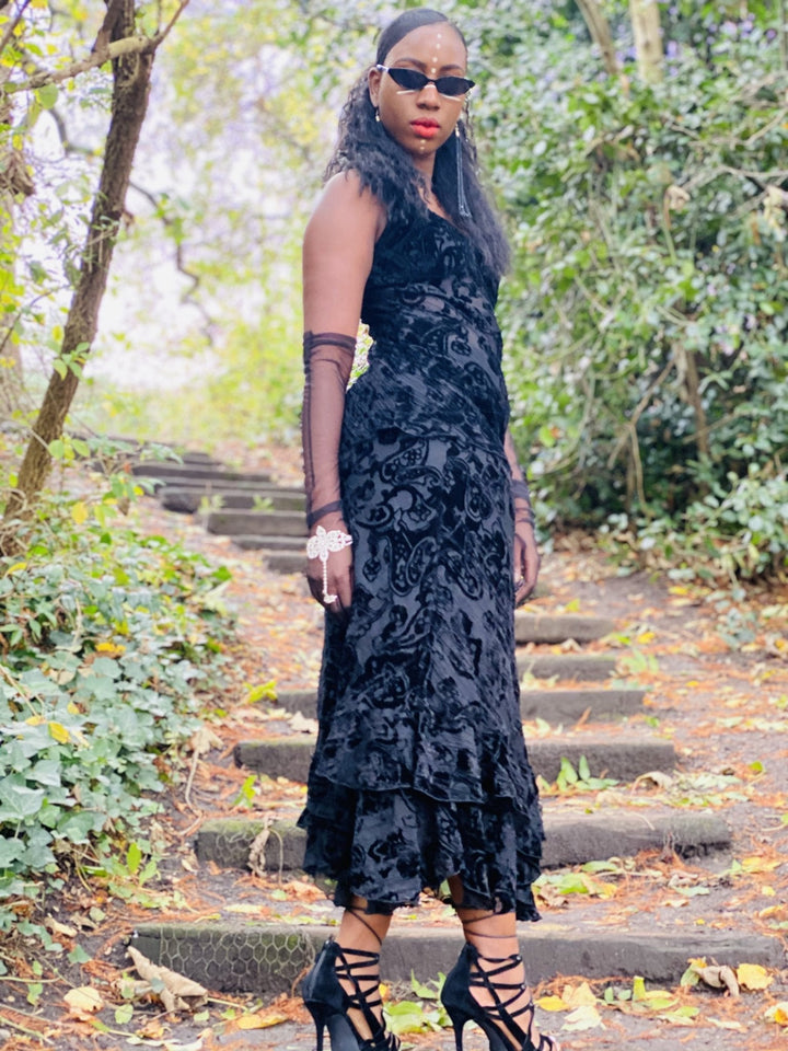 Midnight Crushed Damask Co-ord - One Wear Freedom 