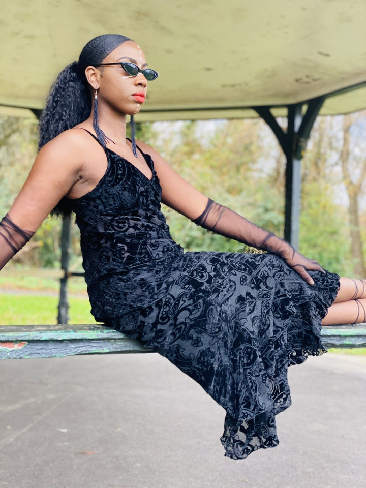 Midnight Crushed Damask Co-ord - One Wear Freedom 