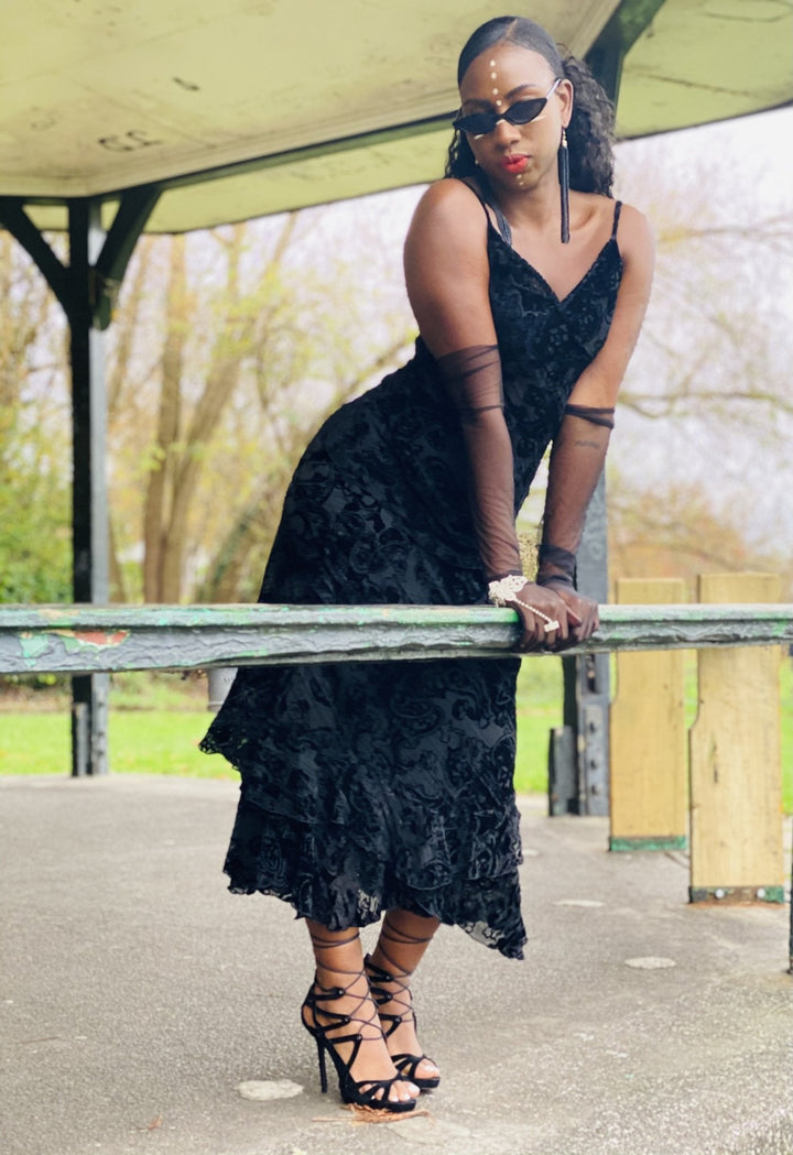 Midnight Crushed Damask Co-ord - One Wear Freedom 