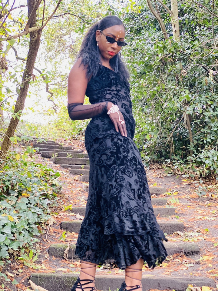 Midnight Crushed Damask Co-ord - One Wear Freedom 