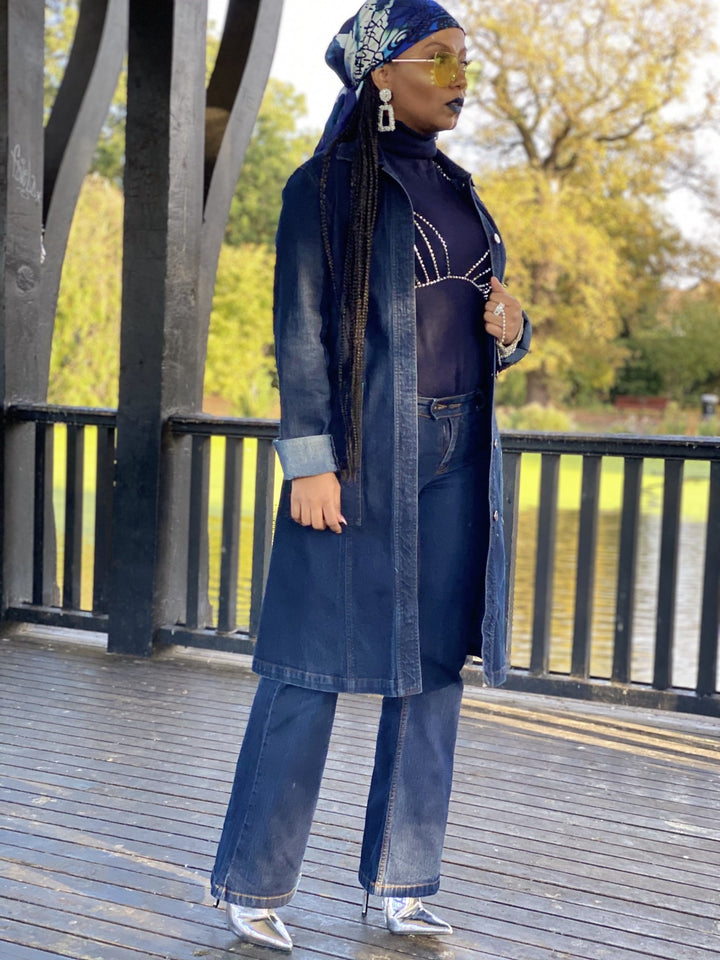 Midnight Denim Jacket + Straight Jean Suit - One Wear Freedom 