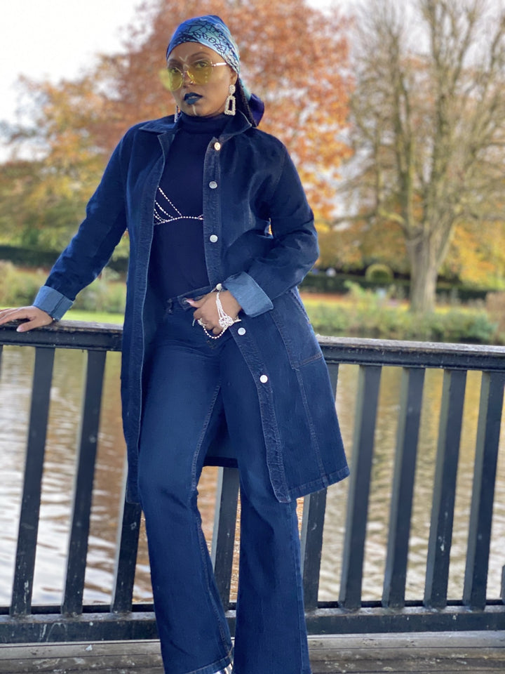 Midnight Denim Jacket + Straight Jean Suit - One Wear Freedom 
