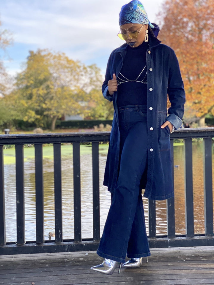 Midnight Denim Jacket + Straight Jean Suit - One Wear Freedom 