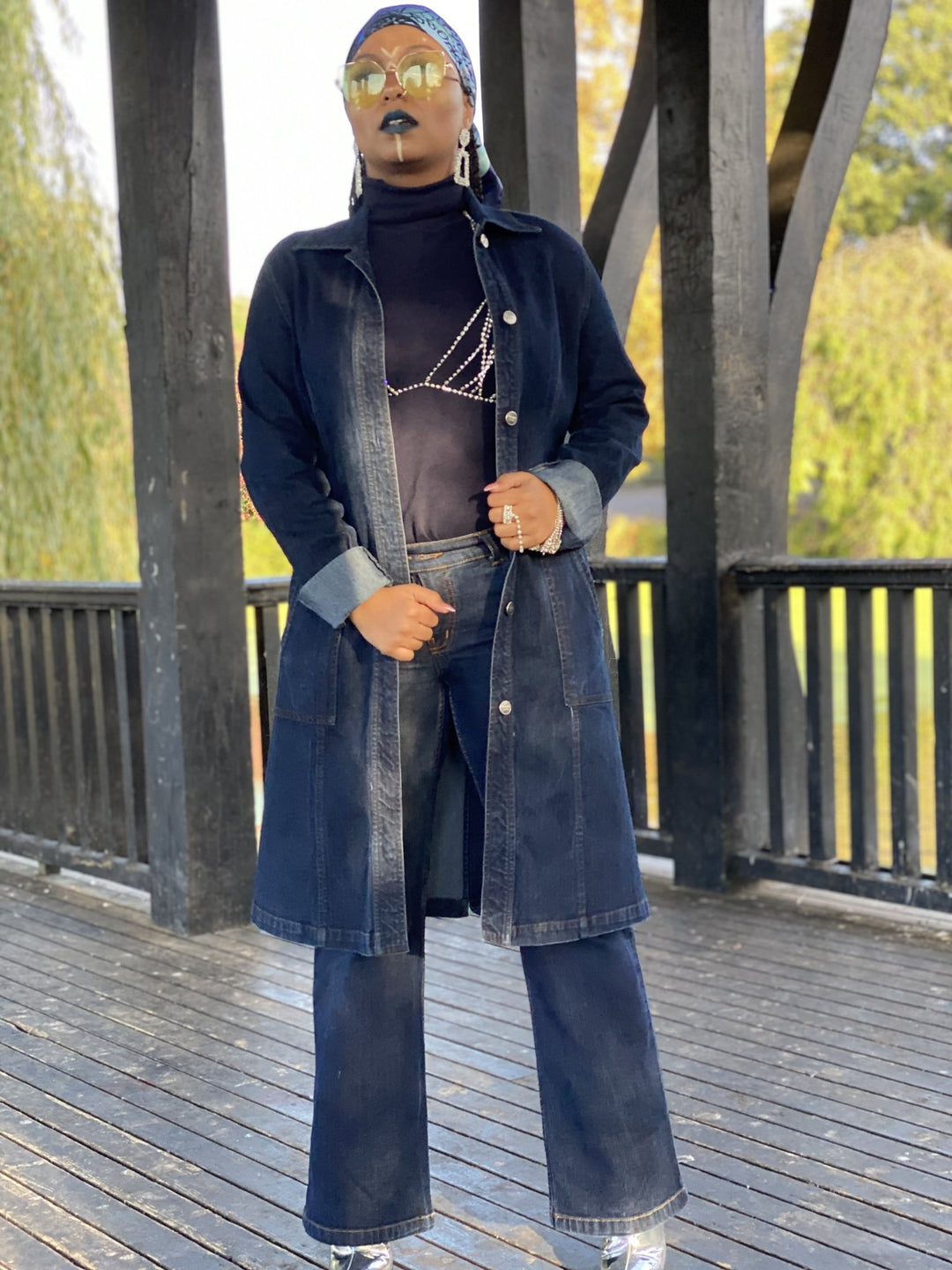 Midnight Denim Jacket + Straight Jean Suit - One Wear Freedom 