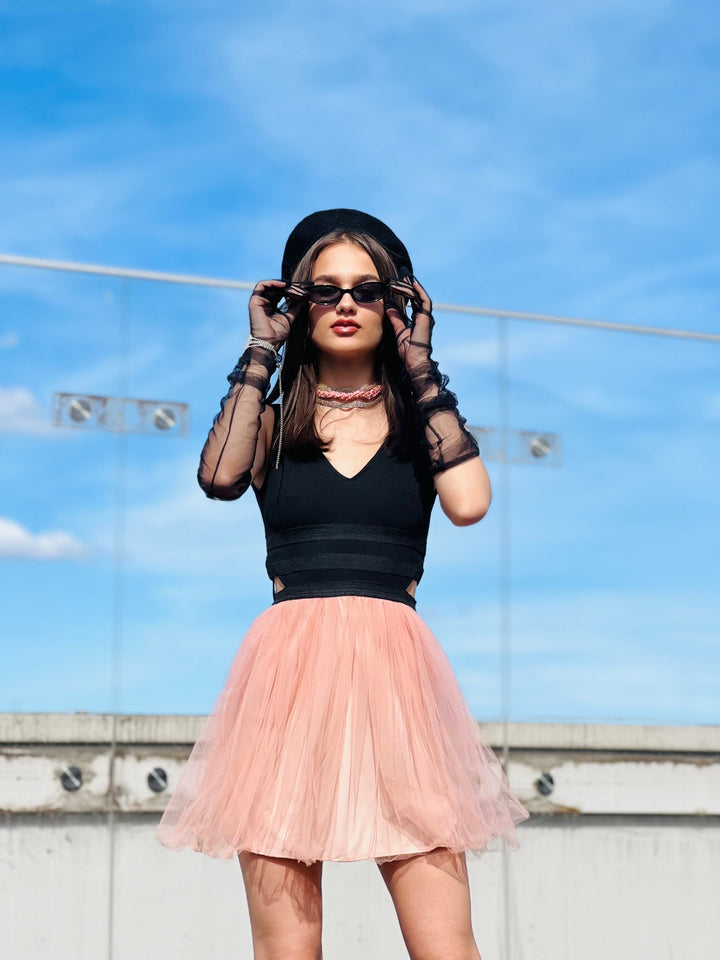 Midnight in Paris Mini Dress - One Wear Freedom 