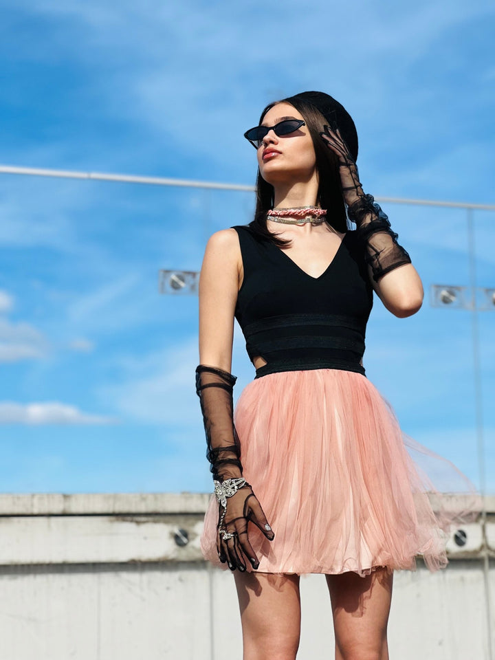 Midnight in Paris Mini Dress - One Wear Freedom 