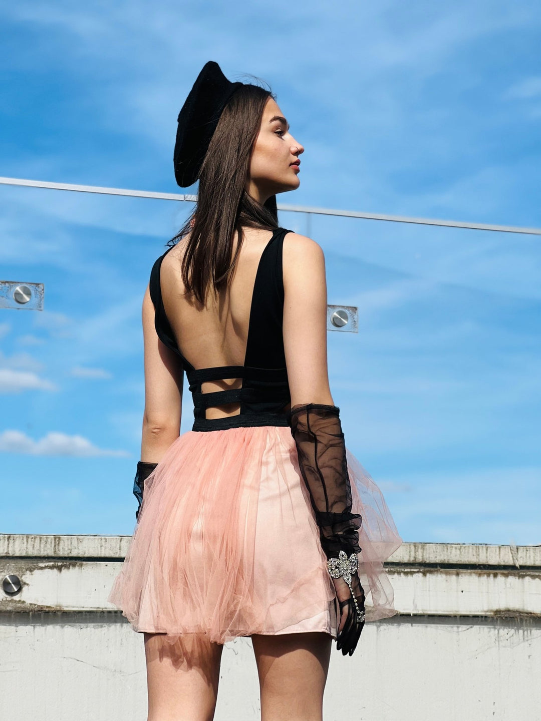 Midnight in Paris Mini Dress - One Wear Freedom 