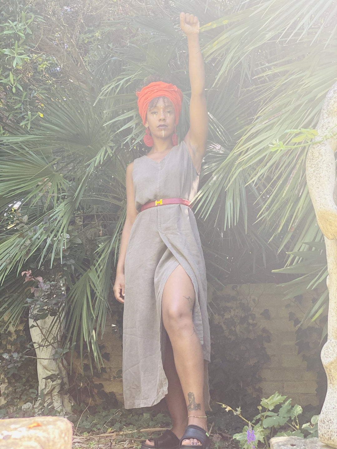 Mocha Loca Flax Wrap Dress - One Wear Freedom #product_tags#