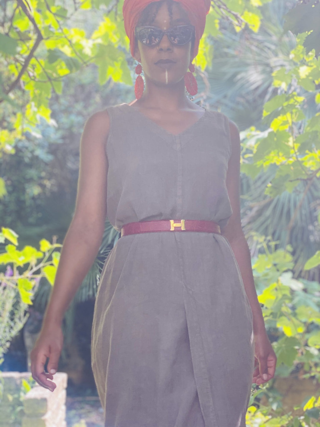 Mocha Loca Flax Wrap Dress - One Wear Freedom 