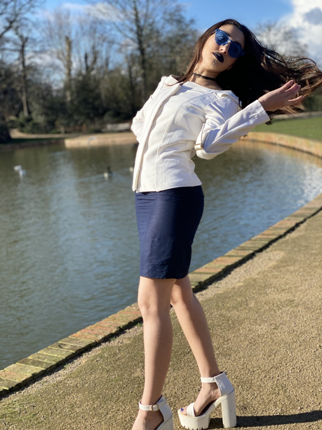 Moonflower Buckle-Up Blazer - One Wear Freedom 